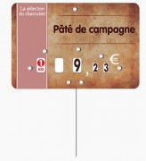 Étiquette pour boucheries parchemin