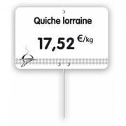 ?tiquette pour charcuteries blanche