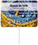 Etiquette prix poissonnerie 8 roulettes