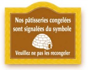 Etiquettes pour pâtisserie