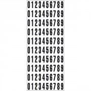 Etiquettes adhésives de chiffres