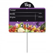 Étiquettes pour fruits et légumes à pique inox