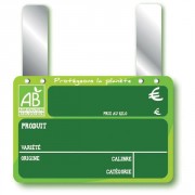 Etiquettes pour fruits et légumes bio