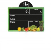 Etiquettes prix pour fruits et légumes