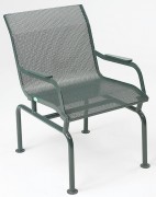 Fauteuil acier extérieur tôle perforée