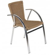 Fauteuil aluminium terrasse restaurant BAHAMAS
