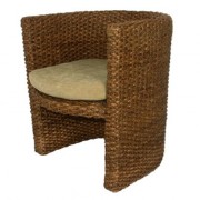 Fauteuil d'accueil en fibres naturelles
