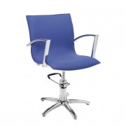 Fauteuil de coiffure chromé