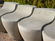 Fauteuil de ville en béton