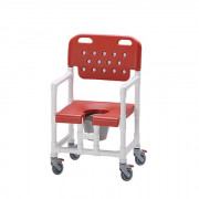 Fauteuil garde robe sur roulettes avec seau