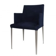 Fauteuil rembourré 1 place en tissu 