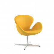 Fauteuil scolaire pivotant en similicuir PVC