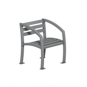 Fauteuil urbain en acier