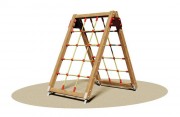 Filet d'escalade pour aire de jeux - Enfants de 3 à 8 ans - Dim. L110 x P160 x H155 cm