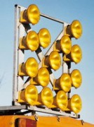 Fleche directionnelle lumineuse avec moteur