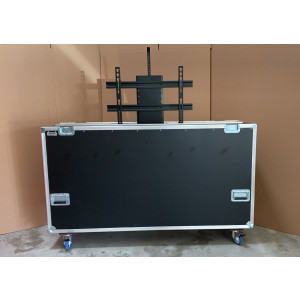 Flight case motorisé pour écran de 40" à 86"