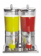 Fontaine jus de fruit double inox