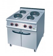 Fourneau électrique 4 plaques sur armoire