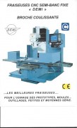 Fraiseuse de précision semi banc fixe