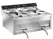 Friteuse professionnelle électrique 2 bacs
