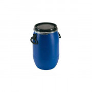 Fut à ouverture totale en polyéthylène - 30 à 220 L - L.312 à 590 x l.312 à 590 x H.512 à 975 mm - Bleu