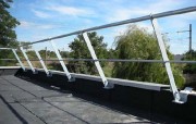 Garde corps de terrasse en acier galvanisé - Main courante ?42 mm - Sous lisse ?21 mm