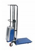 Gerbeur embarqué semi-électrique 400 kg avec plateau amovible - Levée 1500 mm
