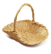 Glaneuse à fruits en osier