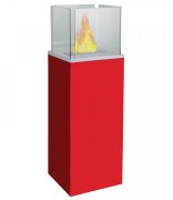 Grand brasero avec flamme inox