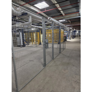 Cloison grillagée industrielle