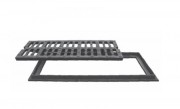 Grille caniveau en fonte avec cadre C 250