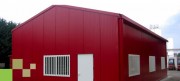Hangar métallique bipente