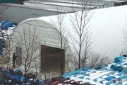 Hangar modulaire bâché