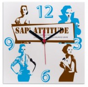 Horloge publicitaire en PVC