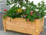 Jardinière bois à poser