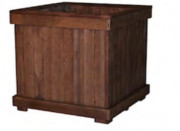 Jardinière carrée en plastique recyclé