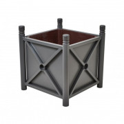 Jardinière en acier galvanisé