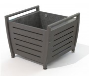 Jardinière en acier galvanisé