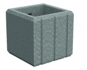 Jardinière en polyéthylène recyclable carrée