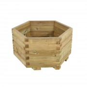 Jardinière hexagonale en pin