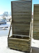 Jardinière mi-bois autoclave