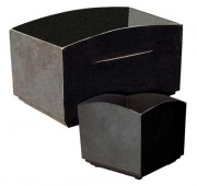Jardinière rectangulaire en fonte moulée