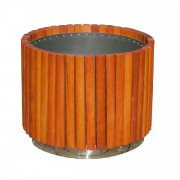 Jardinière ronde en bois