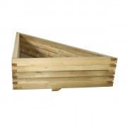 Jardinière triangulaire en bois