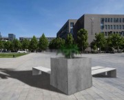 Jardinière urbaine en béton