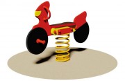 Jeu à bascule sur ressort moto