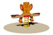 Jeu à bascule sur ressort nounours