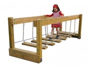 Jeu d'équilibre pont suspendu