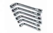 Jeu de 6 clés à pipe débouchées
