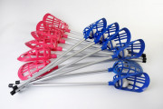 Jeu de L'intercrosse x12 pcs (6 rouges + 6 bleus + 6 balles)